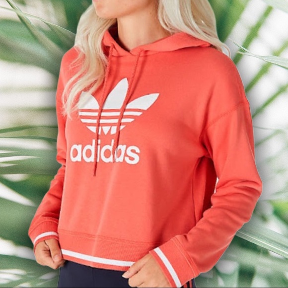 adidas active icons cropped hoodie
